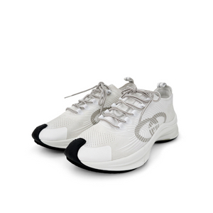 8.5 구찌 런 GG로고 모노그램 니트 스니커즈 화이트