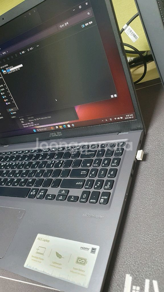 아수스 노트북 라이젠3 5300u-12g-256g 깨끗--4