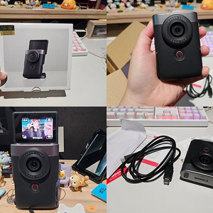 [캐논 V10 블랙] 사용 3번도 안한 브이로그용 캠