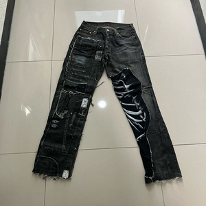 일본 빈티지 리메이크 그런지 데님