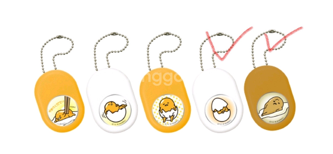 구데타마 보이스 키체인 가챠 소리나는 음성키링--6