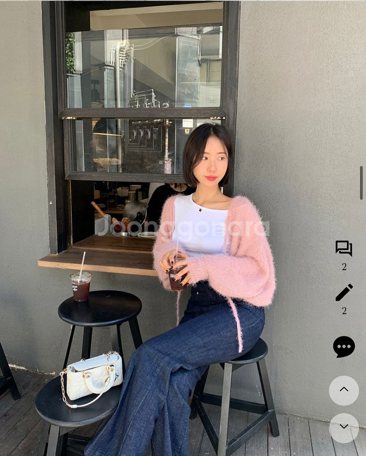 메리엣 퓨어 볼레로 핑크 색상 (새상품)--2