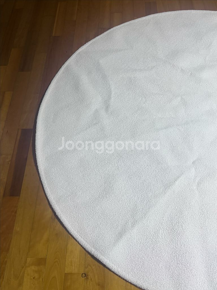 연핑크 원형 러그--0