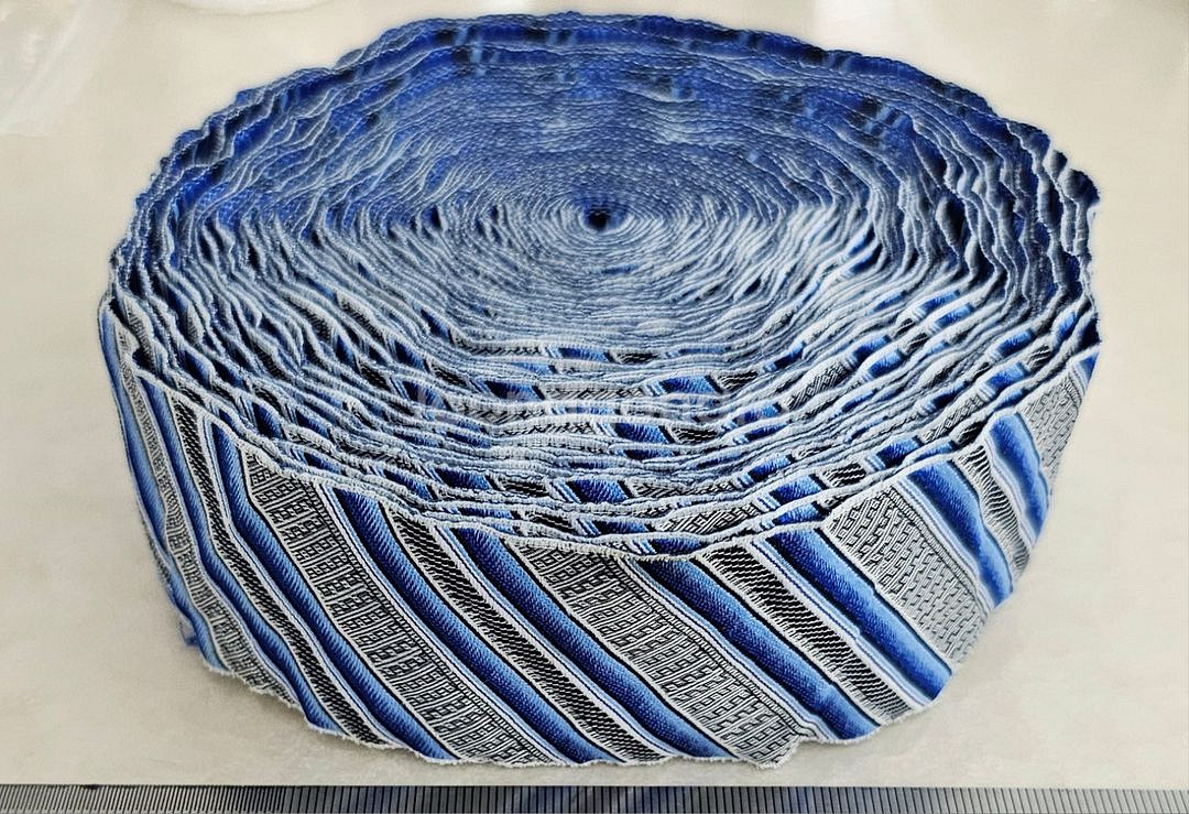 원단리본 사선블루블랙 14마 일괄--0