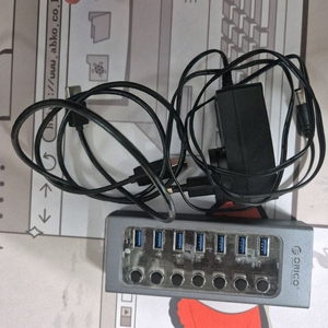 오리코 usb 허브 7구