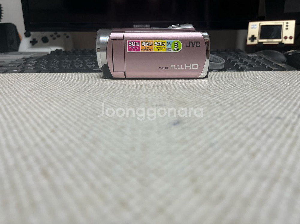 JVC GZ-E265 핑크 풀HD 캠코더 (소장용 S급--4