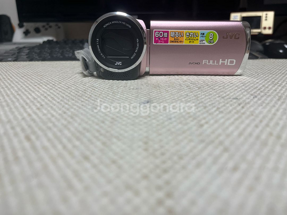 JVC GZ-E265 핑크 풀HD 캠코더 (소장용 S급--3