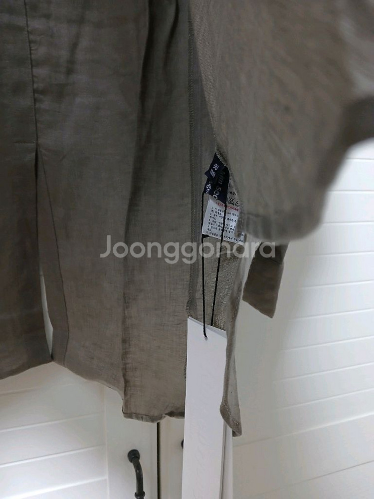 김서룡시그니처 프렌치린넨100 셔츠(66~77)ㅡ새상품--3
