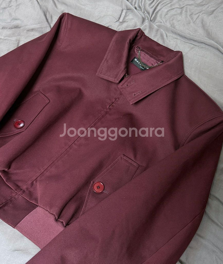 발렌시아가 17ss 바라쿠다 헤링턴 자켓 와인 M--3
