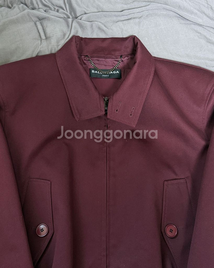 발렌시아가 17ss 바라쿠다 헤링턴 자켓 와인 M--5