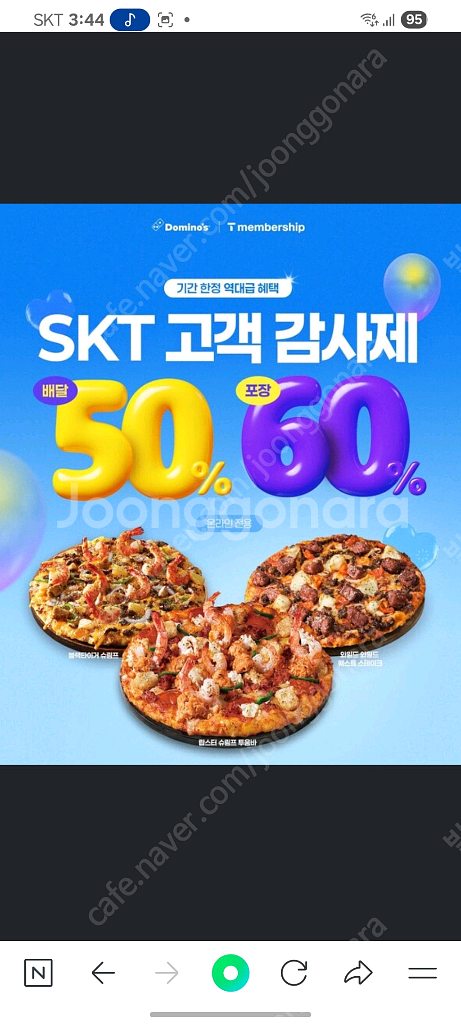 도미노피자 포장 60%--0