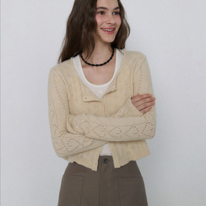 그로브 LIBE CARDIGAN 리베 가디건 크림