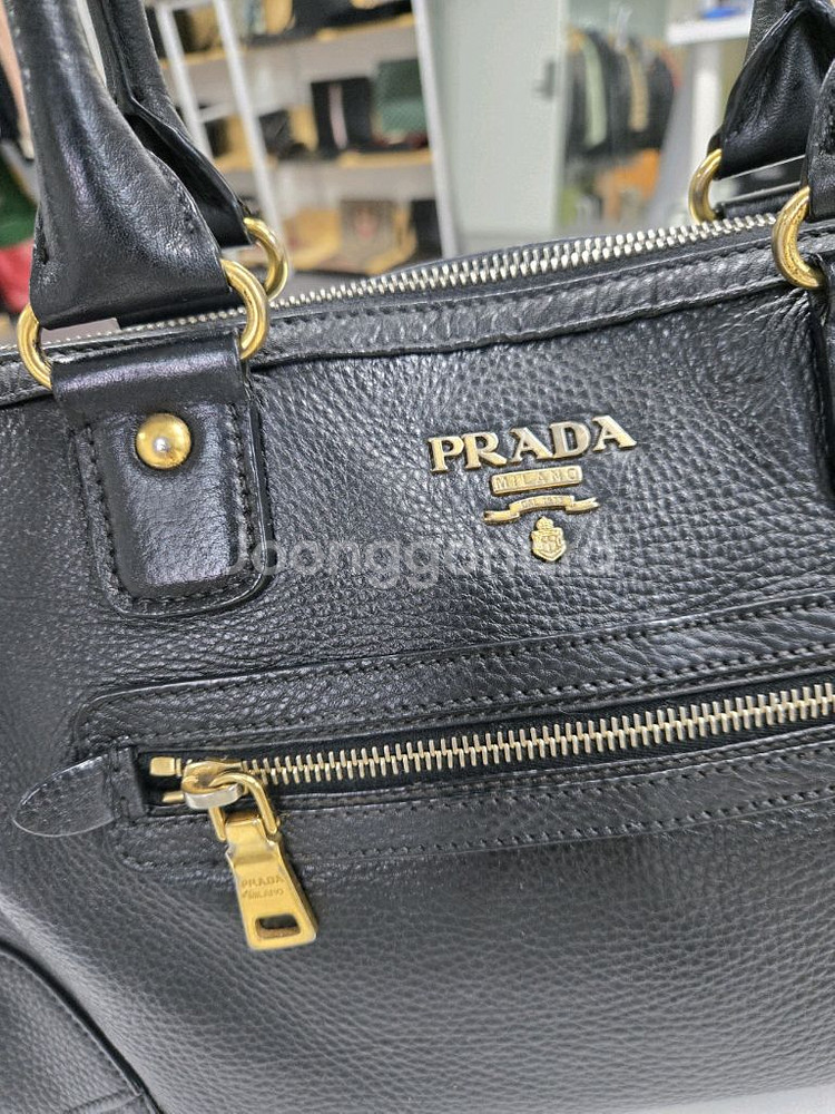 [A급컨디션]프라다 사피아노 숄더백--2