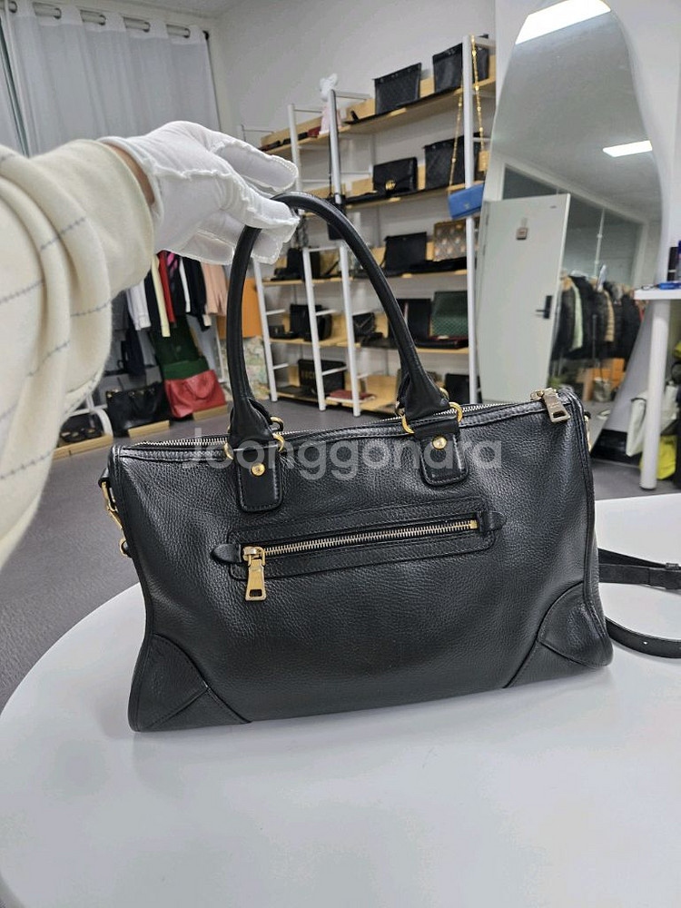 [A급컨디션]프라다 사피아노 숄더백--1