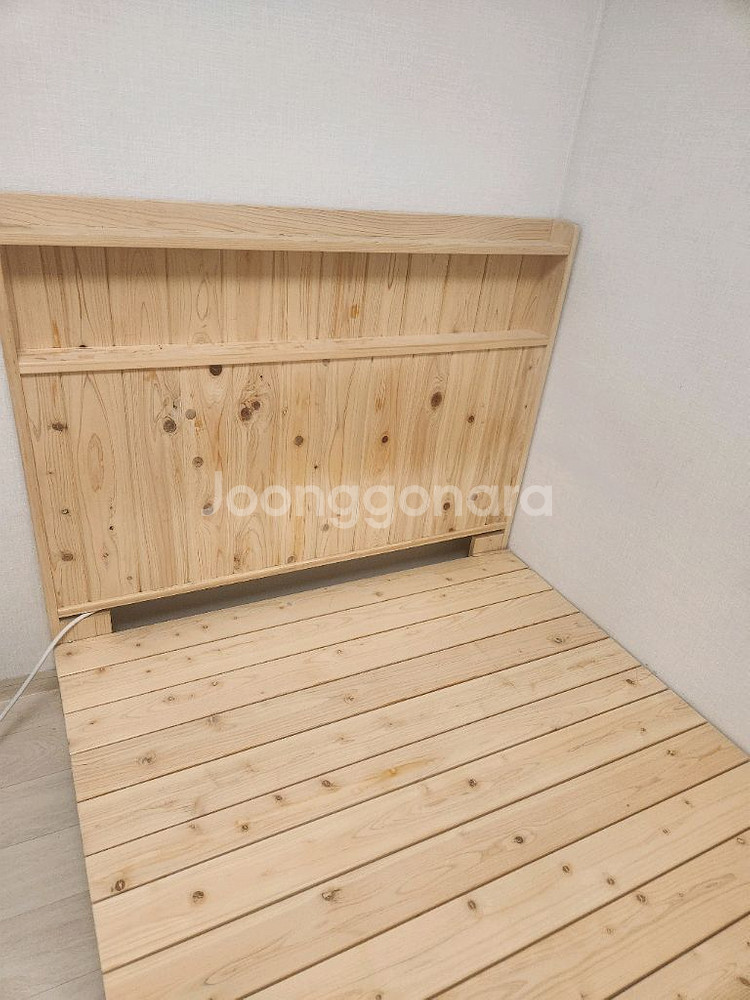 편백 침대 프레임--1