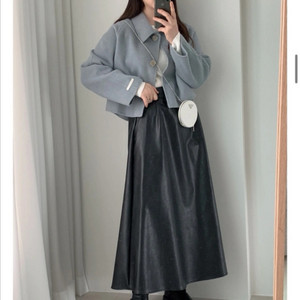 (새상품) 하비언니 자체제작 핸드메이드 숏코트