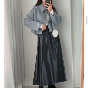 (새상품) 하비언니 자체제작 핸드메이드 숏코트