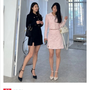 (새상품) 뮤드제 허얇엉큰 자체제작 트위드 세트 S
