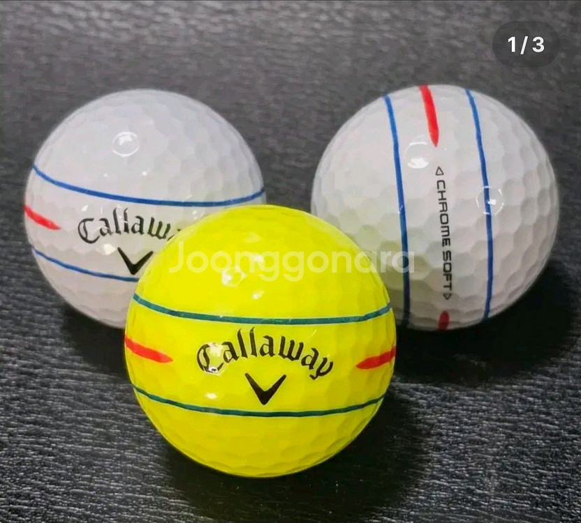 캘러웨이 크롬소프트 360 트리플트랙A+급30개로스트볼--0