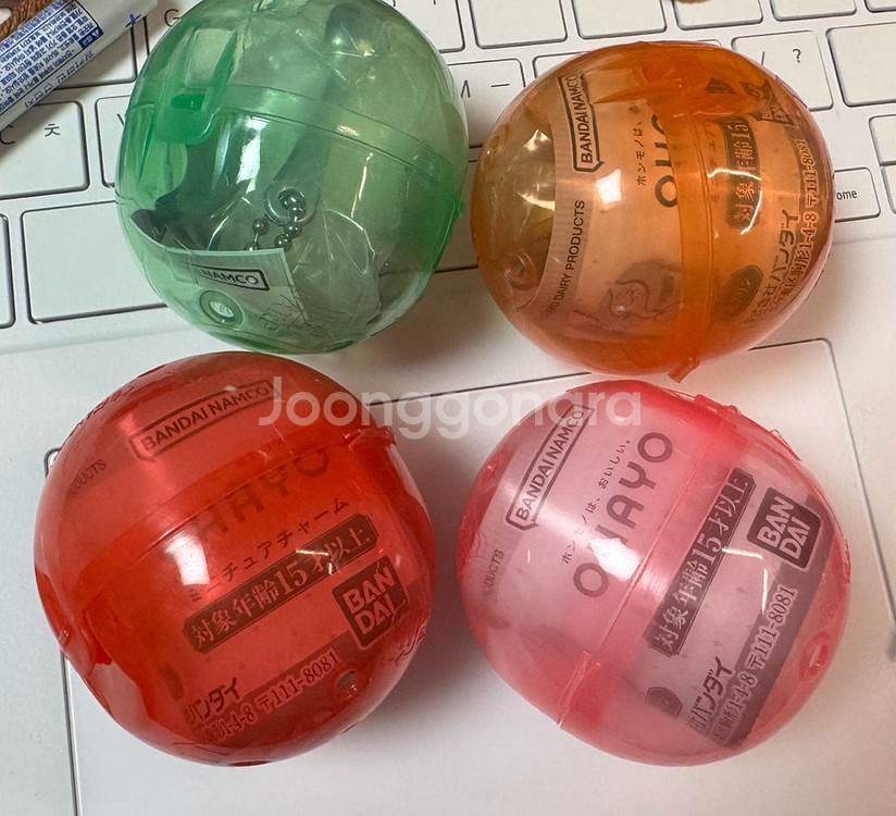 일괄)반다이 오하요 유업 미니어처 가챠--1