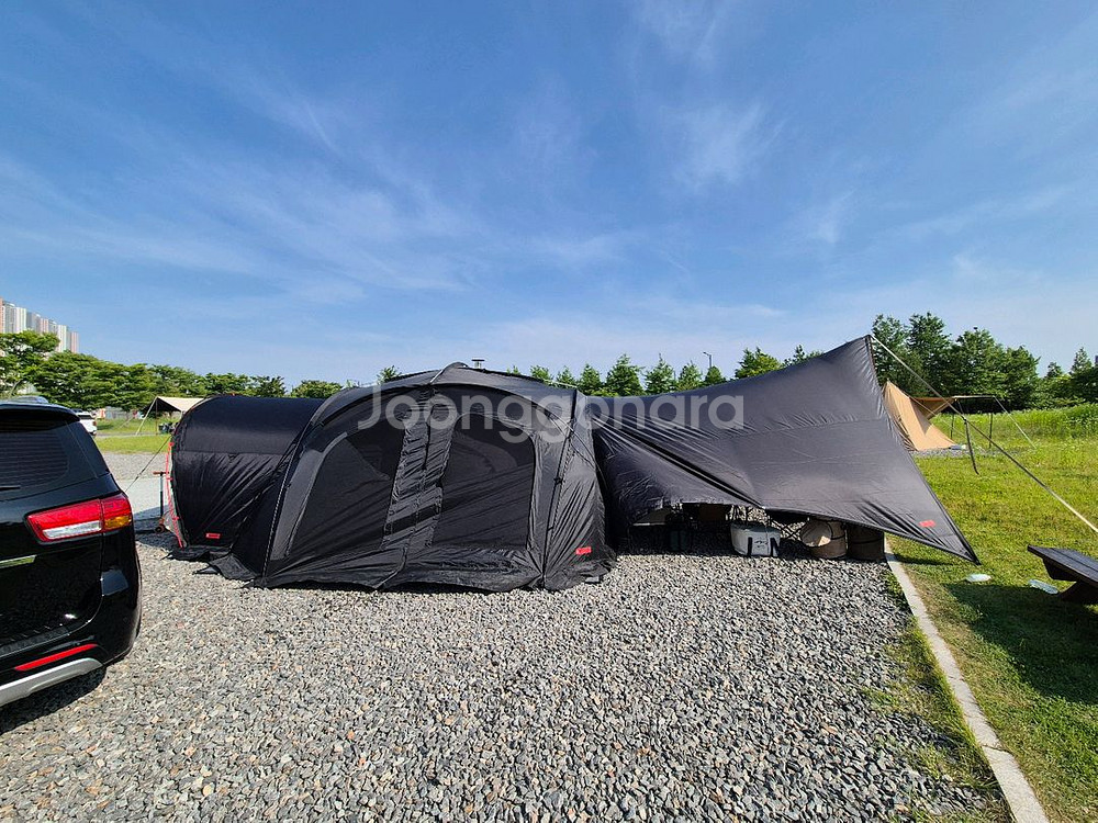 에르젠 라운지쉘터 S5 블랙 (루프, 본체, 그라운드시--1