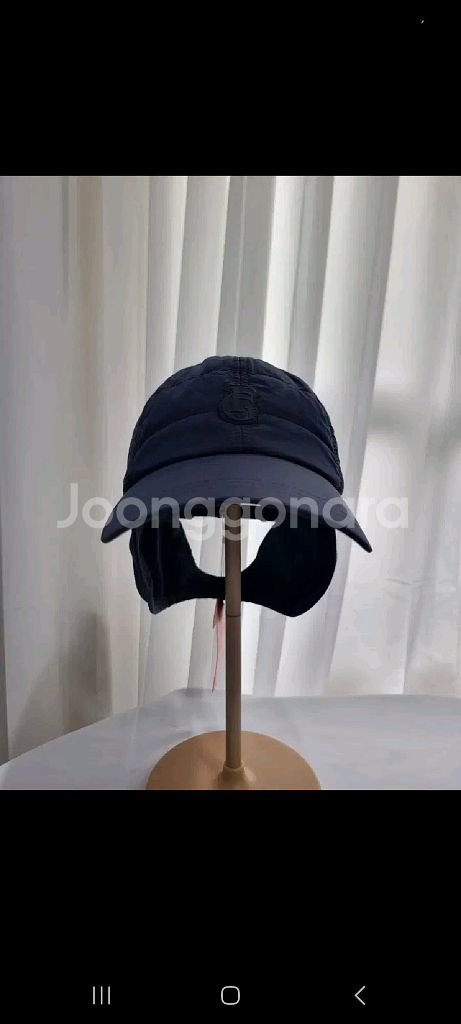 [새상품] 팬텀 골프웨어 58 네이비 겨울 퀄팅 골프캡--4