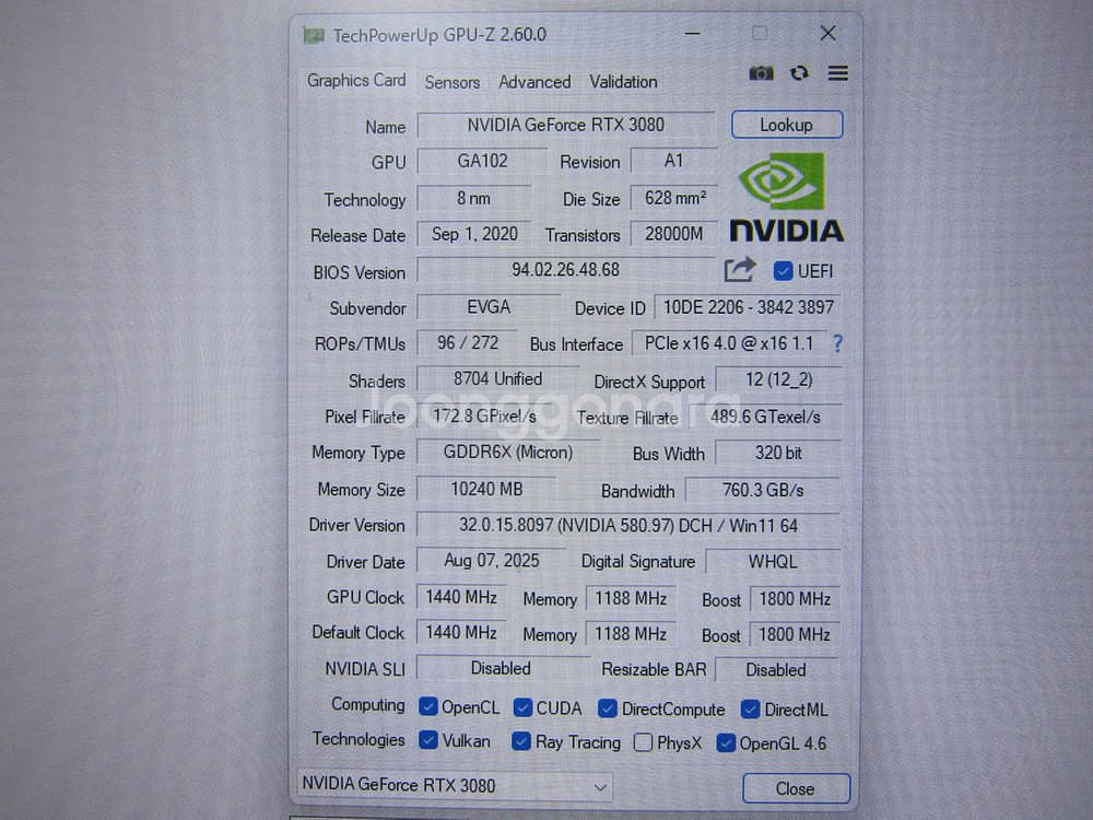 EVGA RTX3080 FTW3 ULTRA GAMING--3