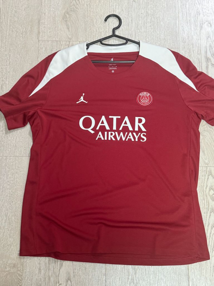 나이키 조던 PSG 반팔 드라이 핏 레드 (파리생제르망 이미지