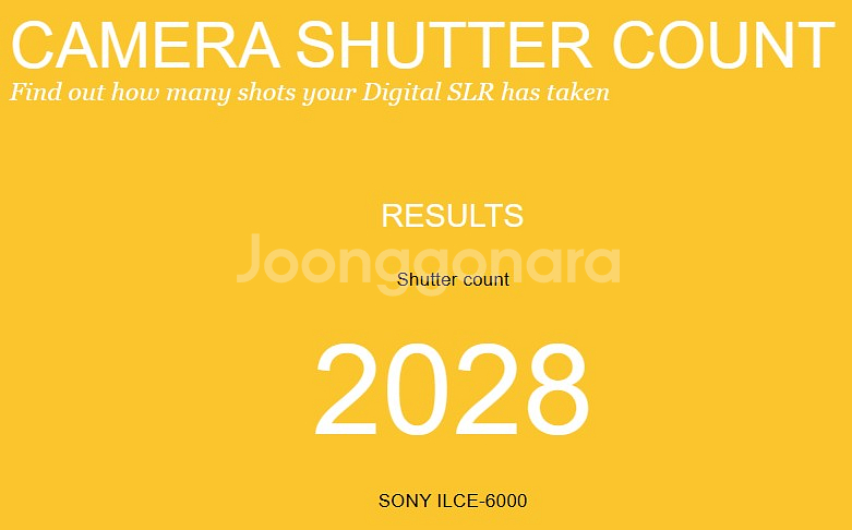 [소니] A6000 화이트 2,028컷 팝니다.--8
