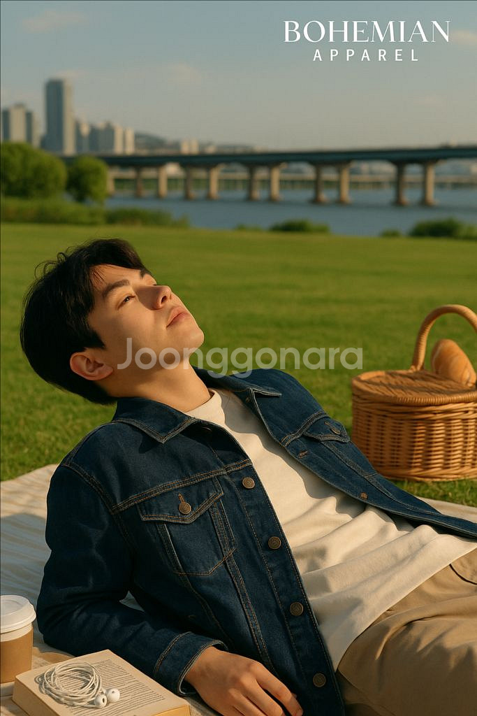 [남자 100]폴햄 데님 청자켓--8