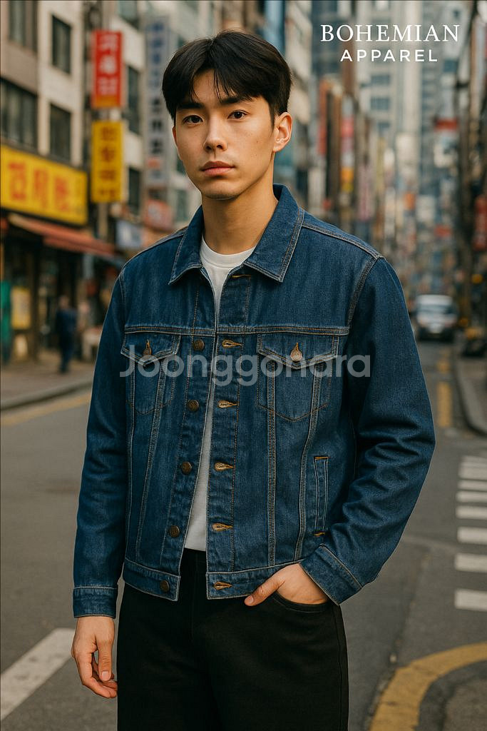 [남자 100]폴햄 데님 청자켓--7