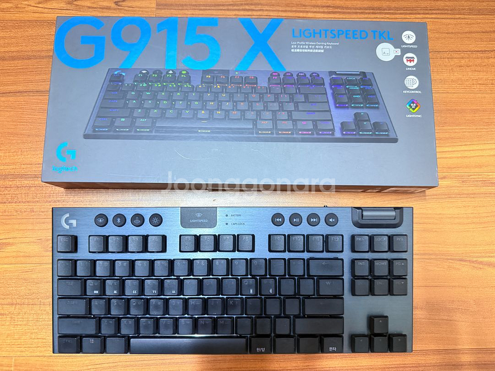 로지텍 G915X TKL 블랙 리니어 팝니다--0