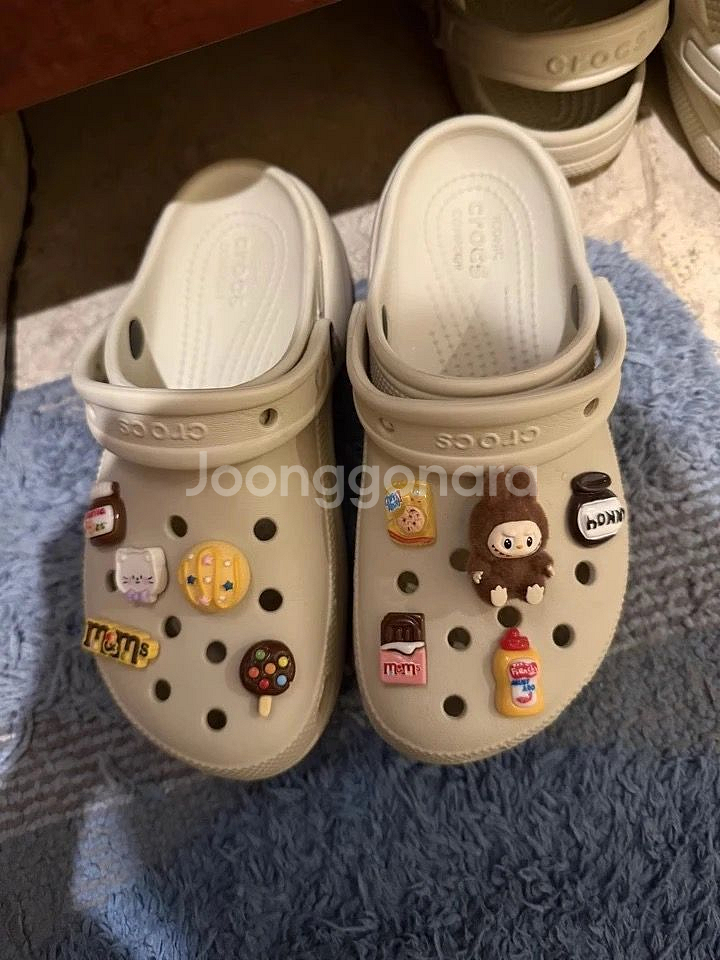 라부부 신발파츠세트 크록스 지비치 실내화악세사리--7