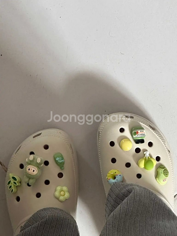 라부부 신발파츠세트 크록스 지비치 실내화악세사리--8