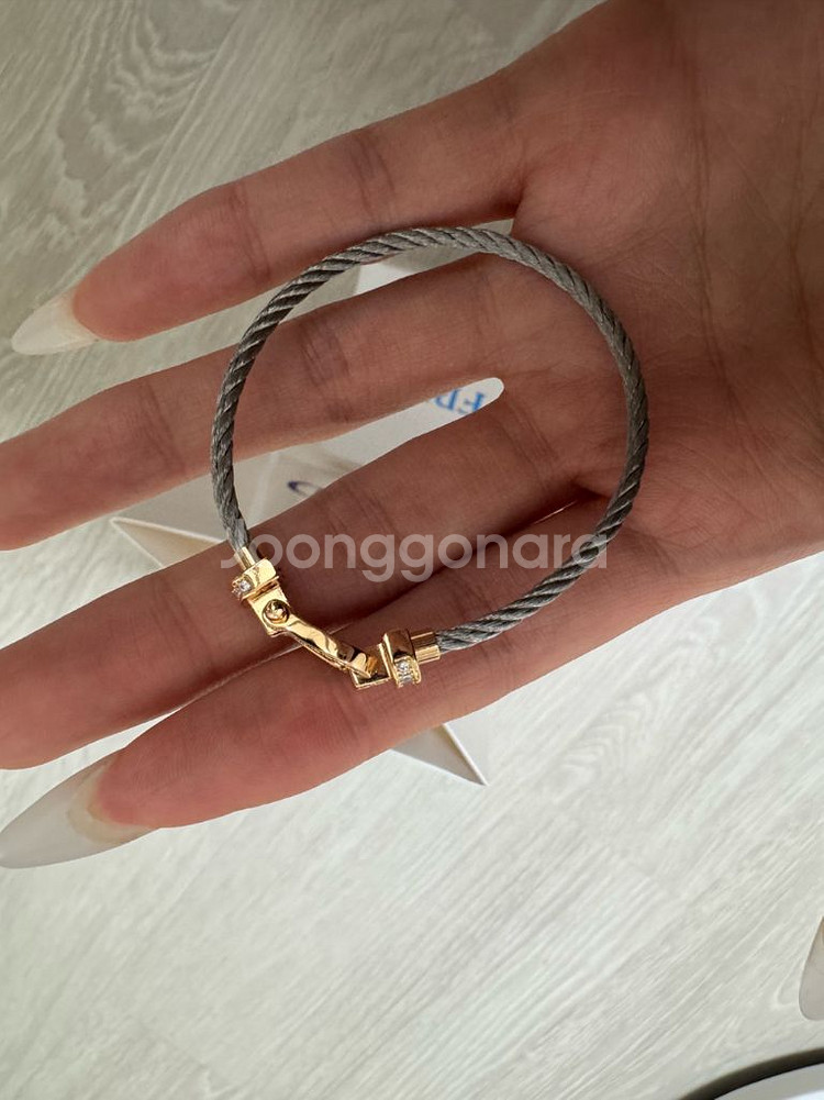 [새상품 풀박] 프레드 뱅글(미디움,로골,16cm)--3