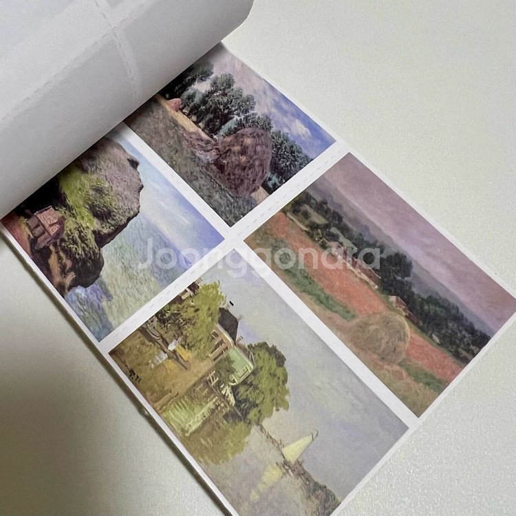 [ 빈티지 다꾸 ] 명화 엽서 우표 노트 공책 처분--3