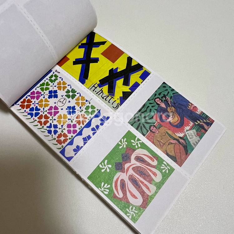 [ 빈티지 다꾸 ] 명화 엽서 우표 노트 공책 처분--5