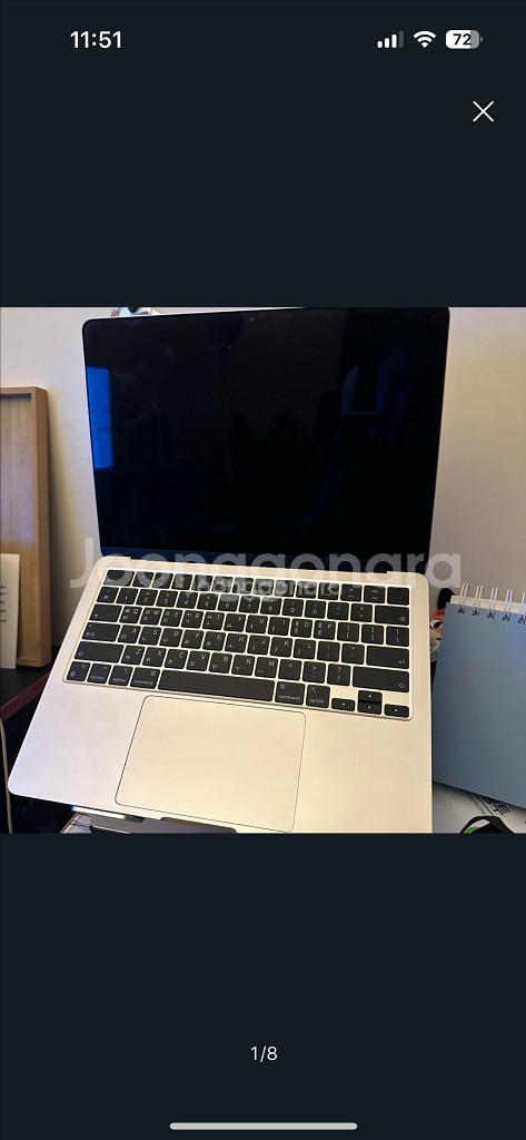 맥북 에어 M3 RAM 16GB / SSD 512 GB--0