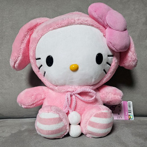 산리오 헬로키티 토끼 코스튬 25cm 인형 이미지