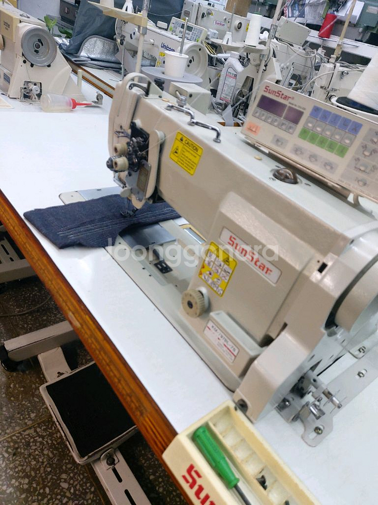 썬스타 왕가마 각쌍침 공업용미싱--1