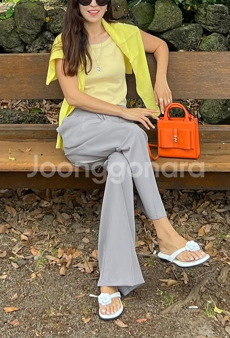 코스모폴리탄줄라이/릴랙스 슬랙스/ 밴딩팬츠--3