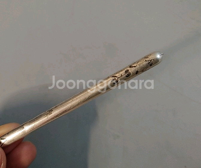 꽃문양 은비녀조선시대 연봉비녀--8