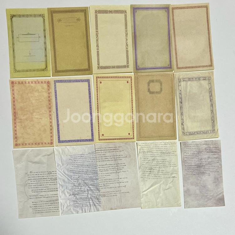 [ 빈티지 다꾸 ] 라벨 식물 다양한 배경지 60장--2