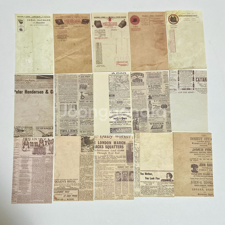 [ 빈티지 다꾸 ] 라벨 식물 다양한 배경지 60장--5