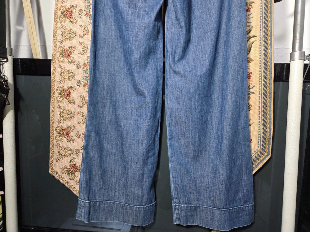 00 갭 루즈핏 유니크 인디고 써스펜더 멜빵 바지 이미지