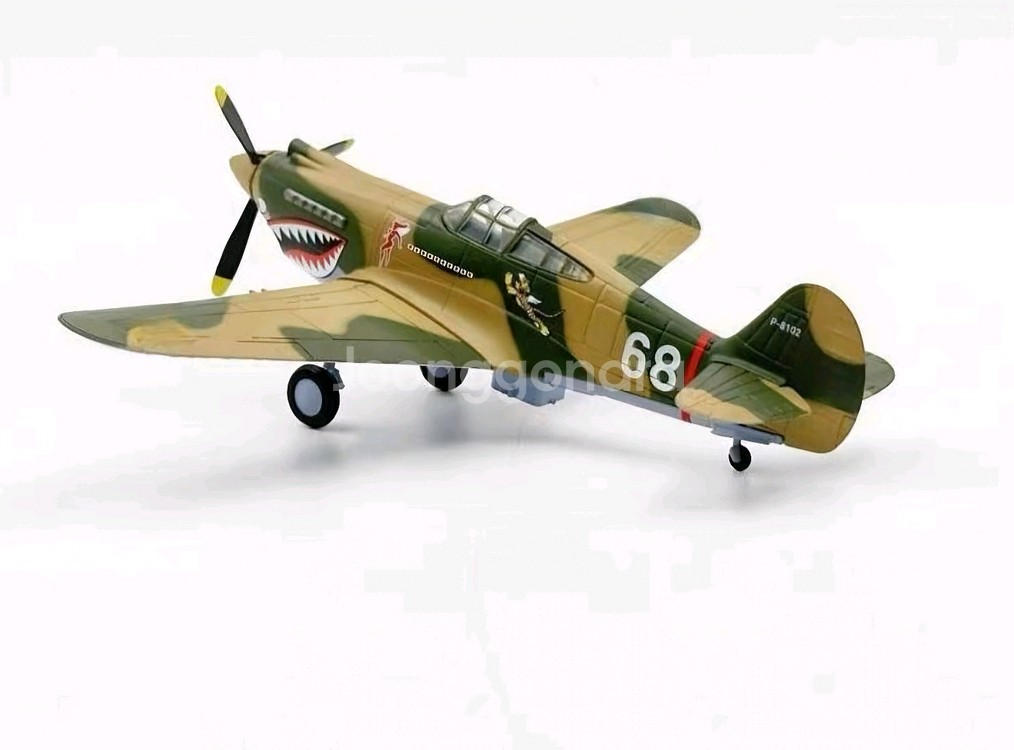 (금속) 플라잉 타이거 P-40C 전투기 모형(피규어)--6