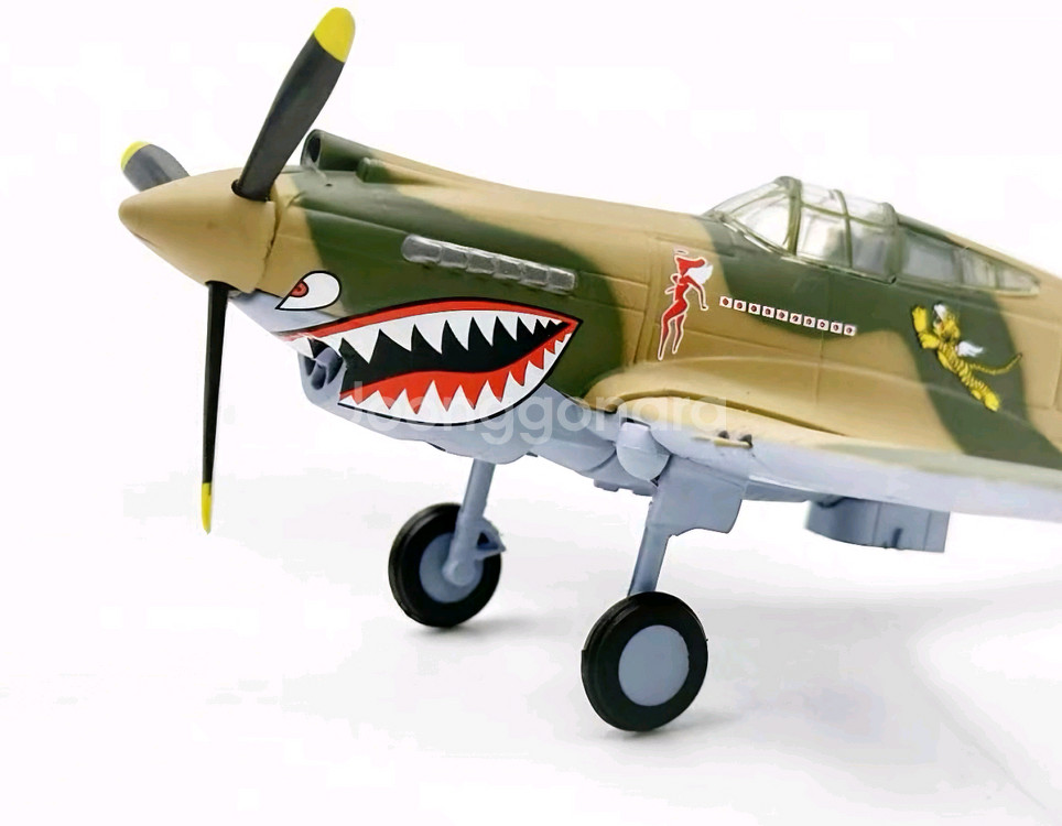 (금속) 플라잉 타이거 P-40C 전투기 모형(피규어)--5