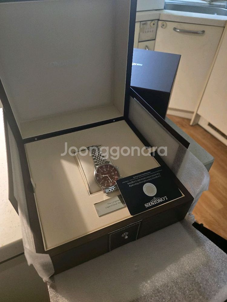 론진 레전드다이버 39mm 테라코타 색상 국내정식--0