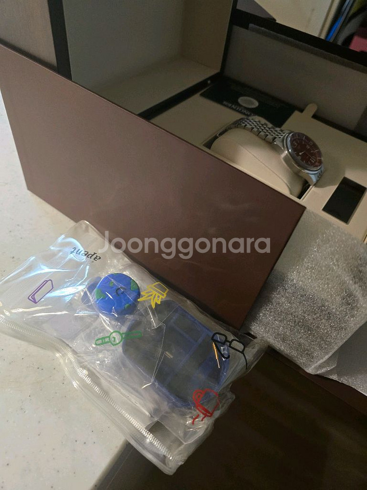 론진 레전드다이버 39mm 테라코타 색상 국내정식--9