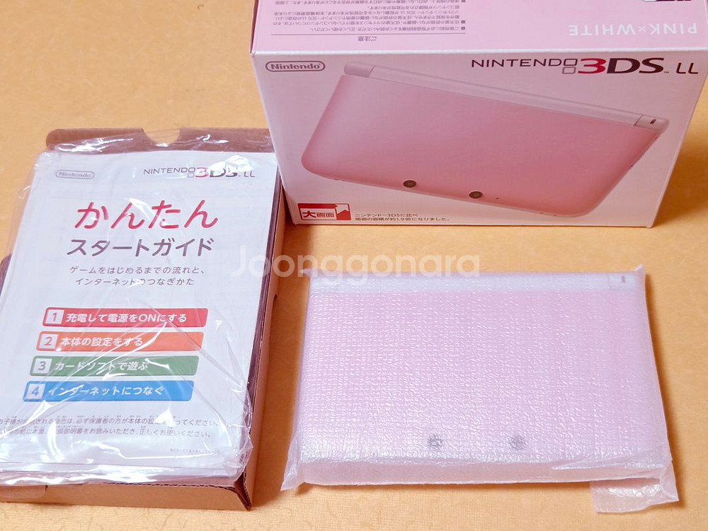 네고가능)신품급 핑크3dsll xl 게임설치 레트로랜드--4